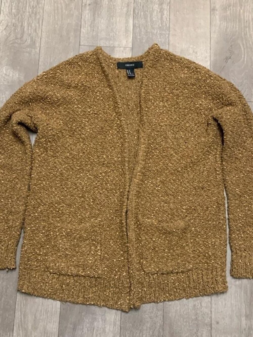 Pocket Open Front Cardigan Sweater